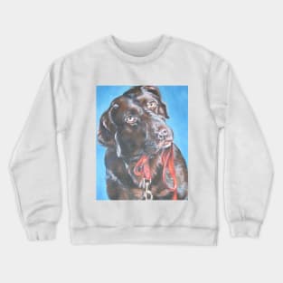 Labrador Retriever Fine Art Painting Crewneck Sweatshirt